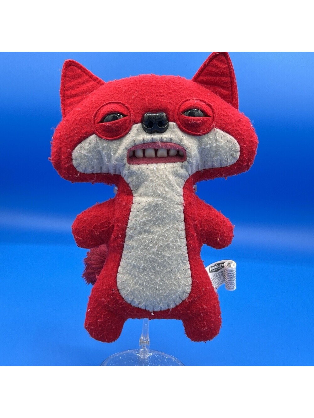 Fuggler Funny Ugly Monster Spin Master Red Maroon Suspicious Fox Animal Plush